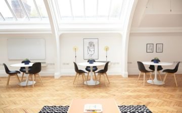 interior office design tables and chairs