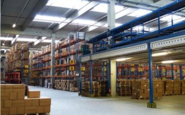 Warehouse shelving units