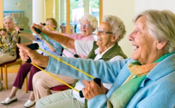 seniors in a Retirement home