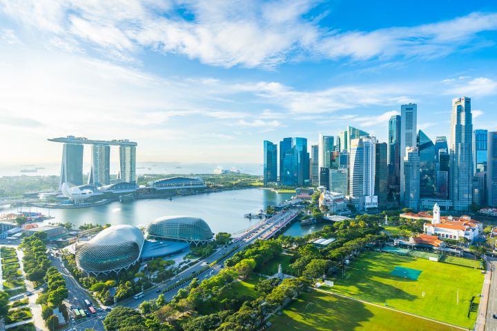 cityscape singapore city skyline