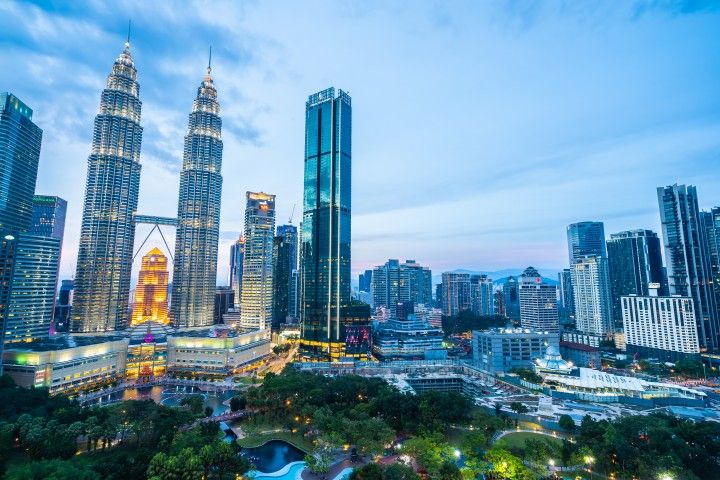 exterior city kuala lumpur skyline