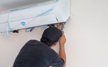 A.C repair man at work