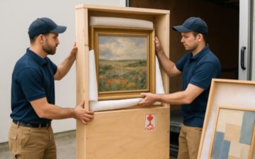 movers Pack Paintings for Safe Transport